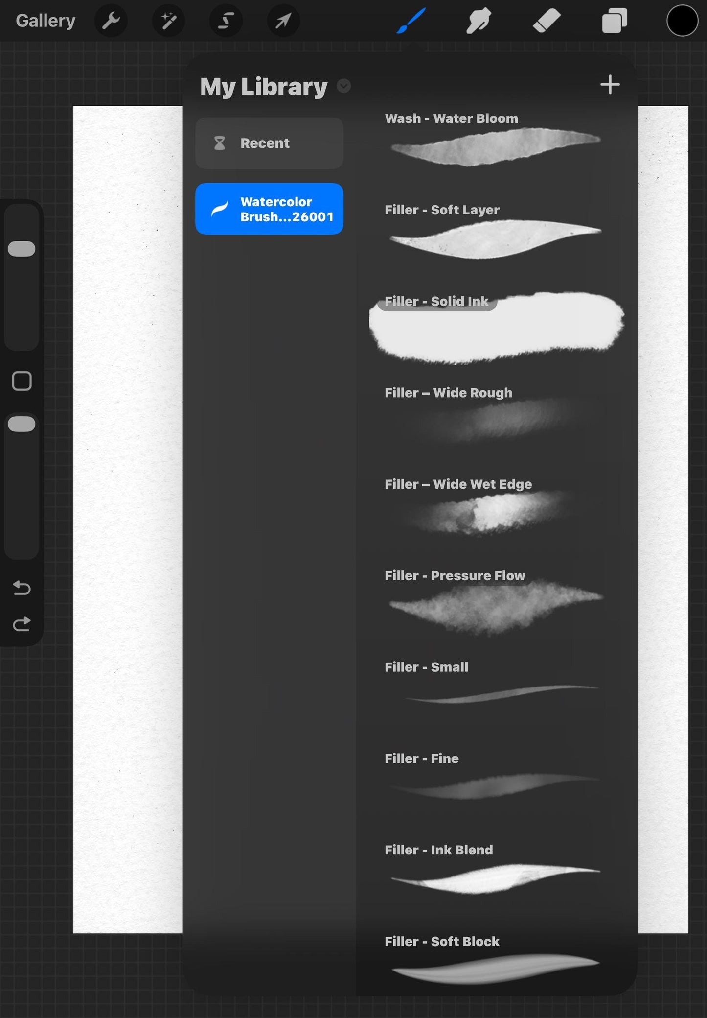 Procreate Watercolor Brushes, Textures, Stamps Bundle (iPad)