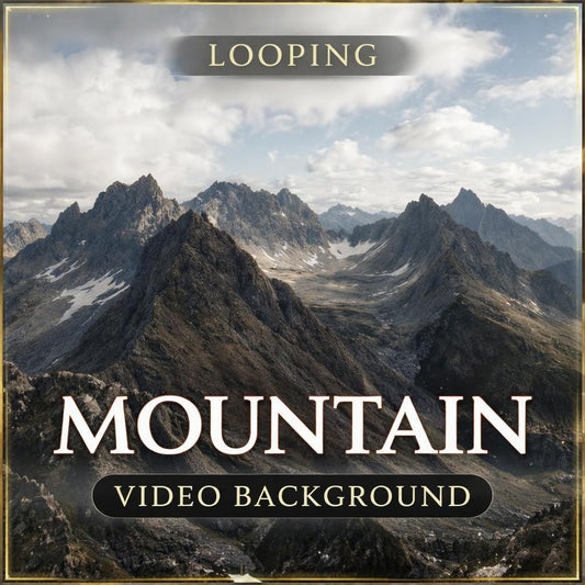 Alps Mountain Aerial Loop Video | Scenic Nature Background, Animated Mountain, Alps Video | Relaxation, Stream, Screensaver