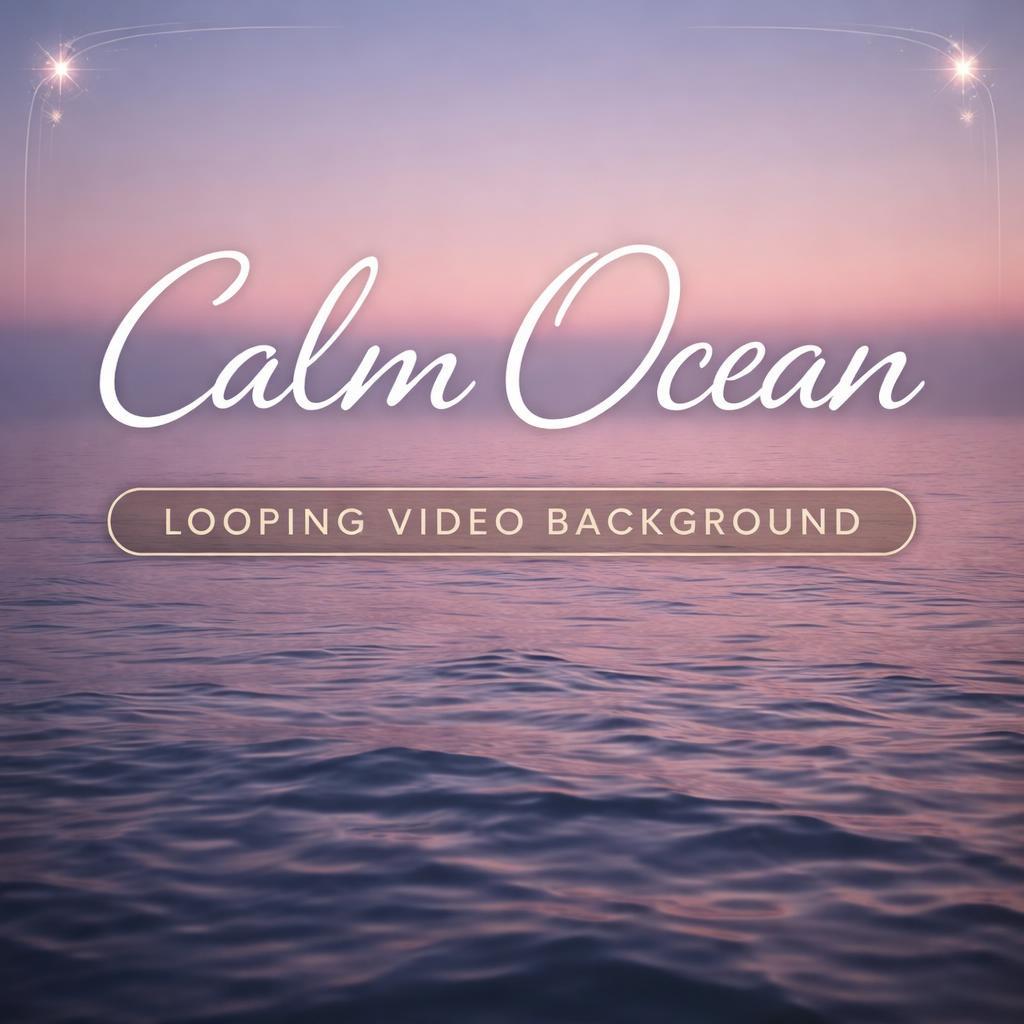 Ocean Sunrise Loop | Animated Background, Sea Waves Video, Ocean Looping Video | Relaxing Wallpaper, Stream Overlay, Video Backdr