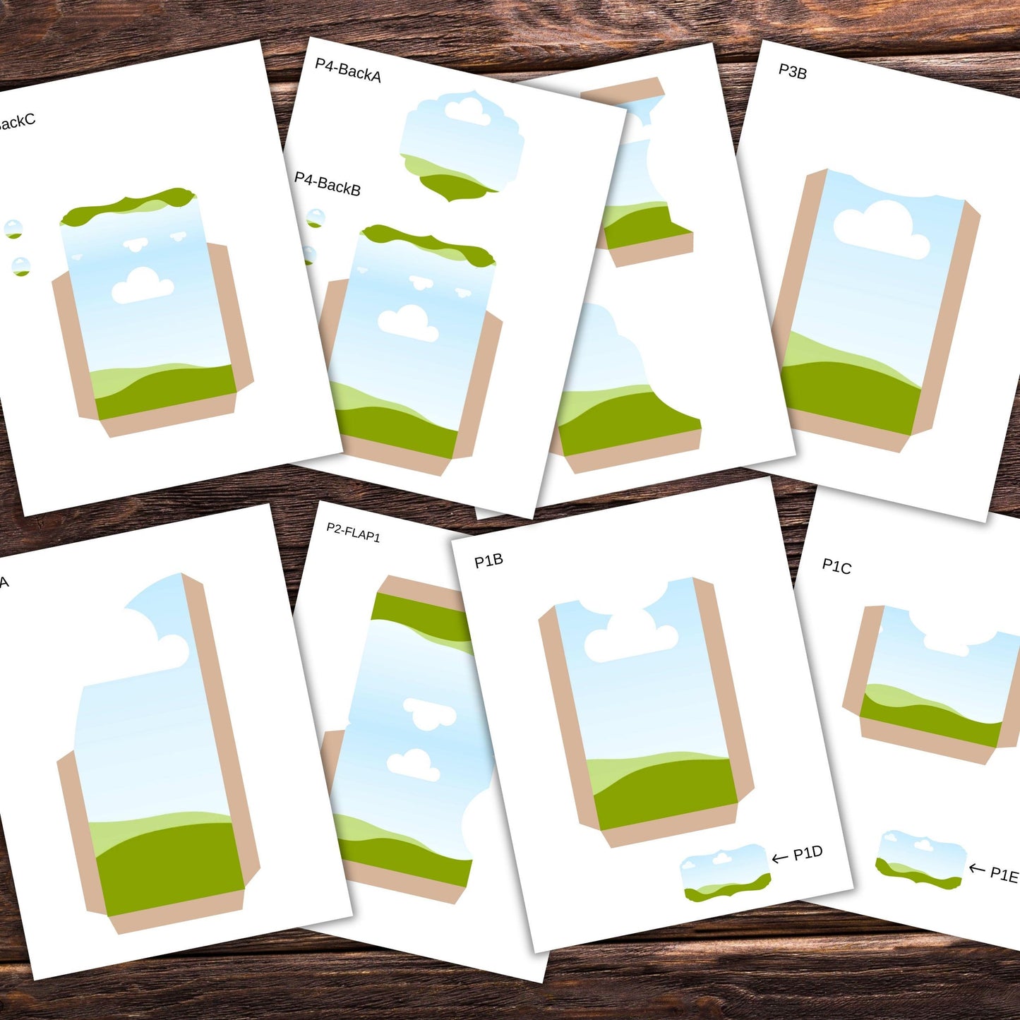 Canva Junk Journal Template - Folio Kit Canva Template - Custom Junk Journal Folio Kit - Digital Folding Folio Folder Kit, Commercial Use