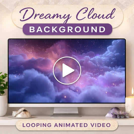 Purple Cosmic Cloud Loop Animation | Galaxy background, aesthetic purple sky, seamless space video | Stream, overlays, VJ visuals