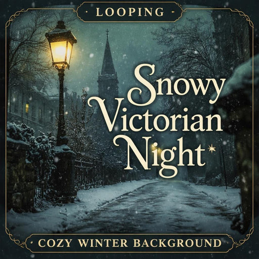 London Snowy Street Loop Animation | Seamless Animated Background Video | Winter Christmas London Scene for Overlays, Streaming,