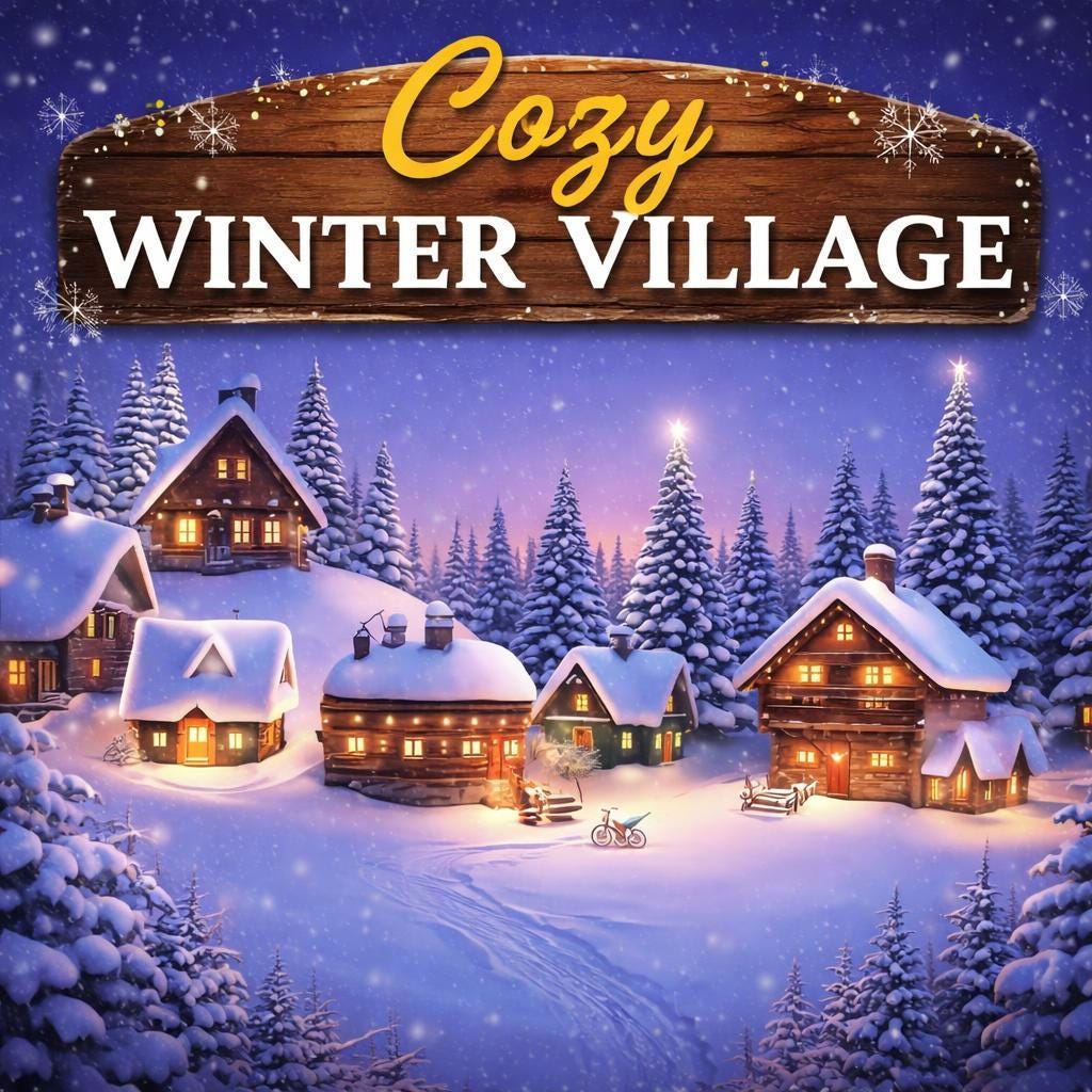 Snowfall Background looping animated video background, still frame 2