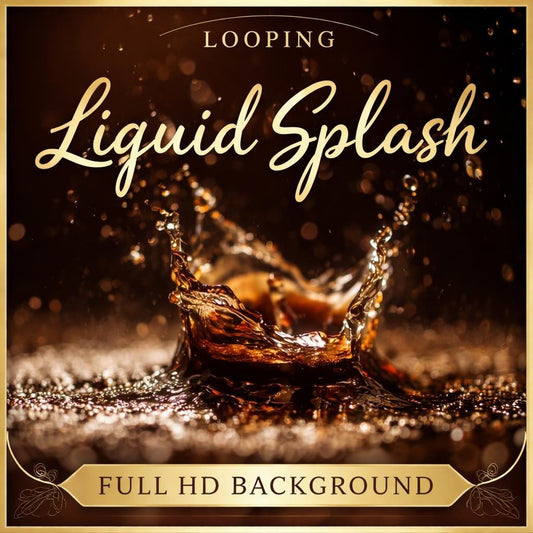 Cinematic Water Splash Loop Video | Ocean Background, Calming Water, Animated Loop | Cozy Lo‑Fi Video Backdrop