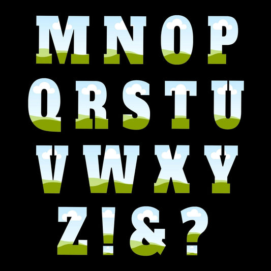 Letter Canva Frames - Drag and Drop Frames -  Fillable Alphabet Font Letters PNG Canva Frame Alphaset Doodle Templates