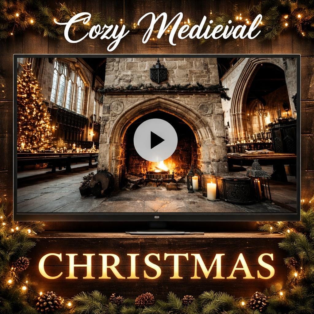 Medieval Castle Fireplace Loop Video | Cozy Animated Background, Seamless Loop | Lofi Ambience, OBS Backdrop