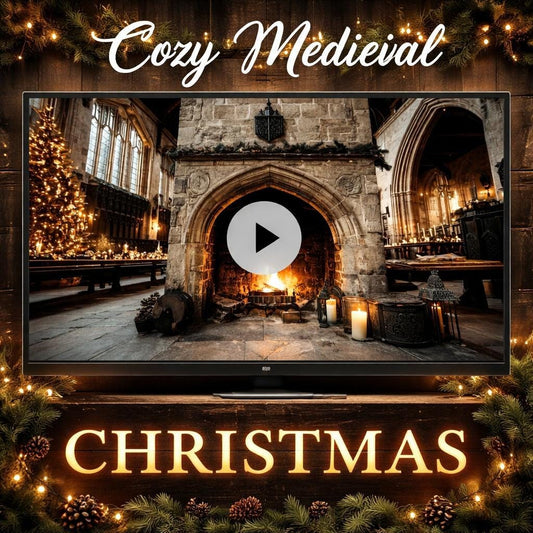Medieval Castle Fireplace Loop Video | Cozy Animated Background, Seamless Loop | Lofi Ambience, OBS Backdrop