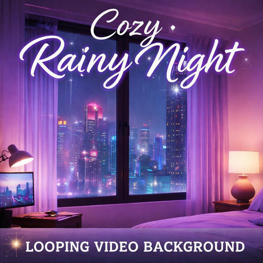 Tokyo neon rainy window loop | cyberpunk city background, Tokyo video, neon loop | animated backdrop for streams, VJ, overlays