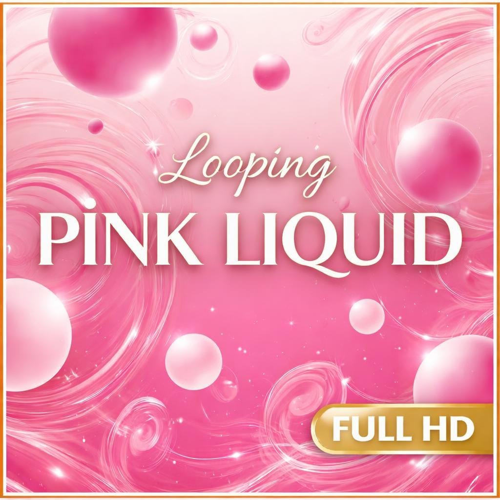 Pink Bubble Swirl Loop Background | Seamless abstract animated video | Soft pastel motion backdrop for edits, reels, YouTube