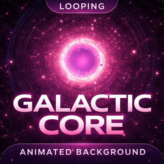 Pink Cosmic Portal Loop Animation | Galaxy seamless background, space video, pink abstract loop | VJ, stream, overlay, video walls