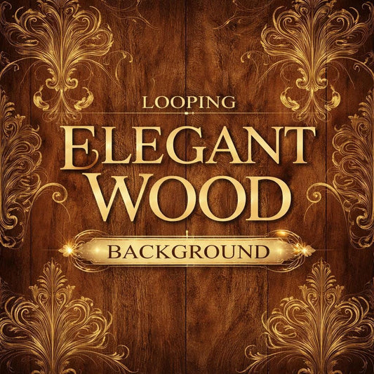Vintage Wood Panel Floral Background Loop | Seamless Aesthetic Nature Video | Animated Vintage Panel for Video Edits