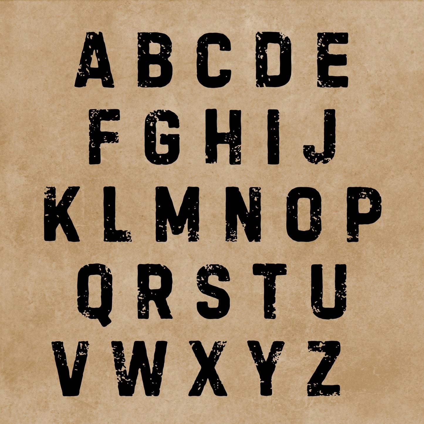 Letter Canva Frames - Drag and Drop Frames -  Distressed Fillable Alphabet Font Letters PNG Canva Frame Alphaset Doodle Templates