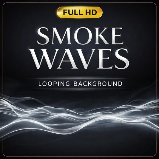 Abstract Smoke Wave Loop Animation | Seamless abstract background, ocean wave video | Calming animated loop for video editors