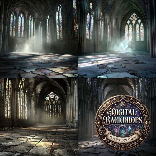 Abandoned Cathedral Backdrop Images