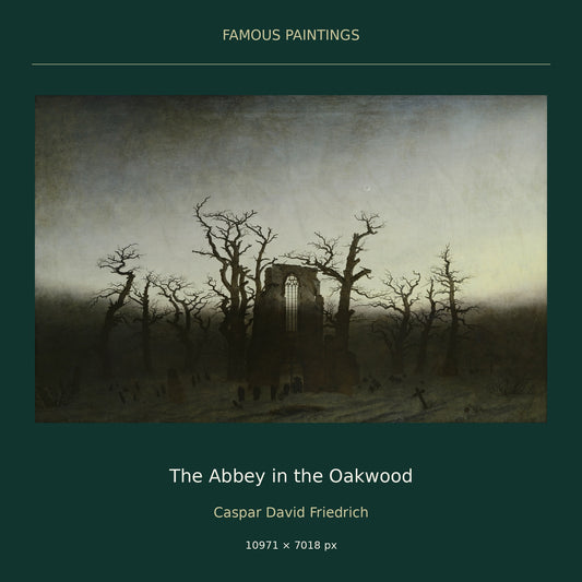 The Abbey in the Oakwood by Caspar David Friedrich — cover