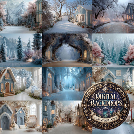 Abstract Digital Scene Backdrop Images