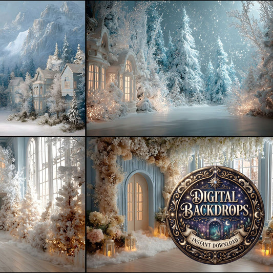 Abstract Digital Scene Backdrop Images