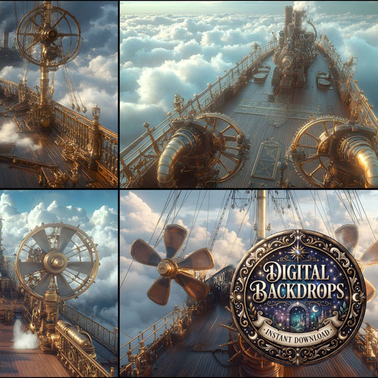 Airship Deck Backdrop Images