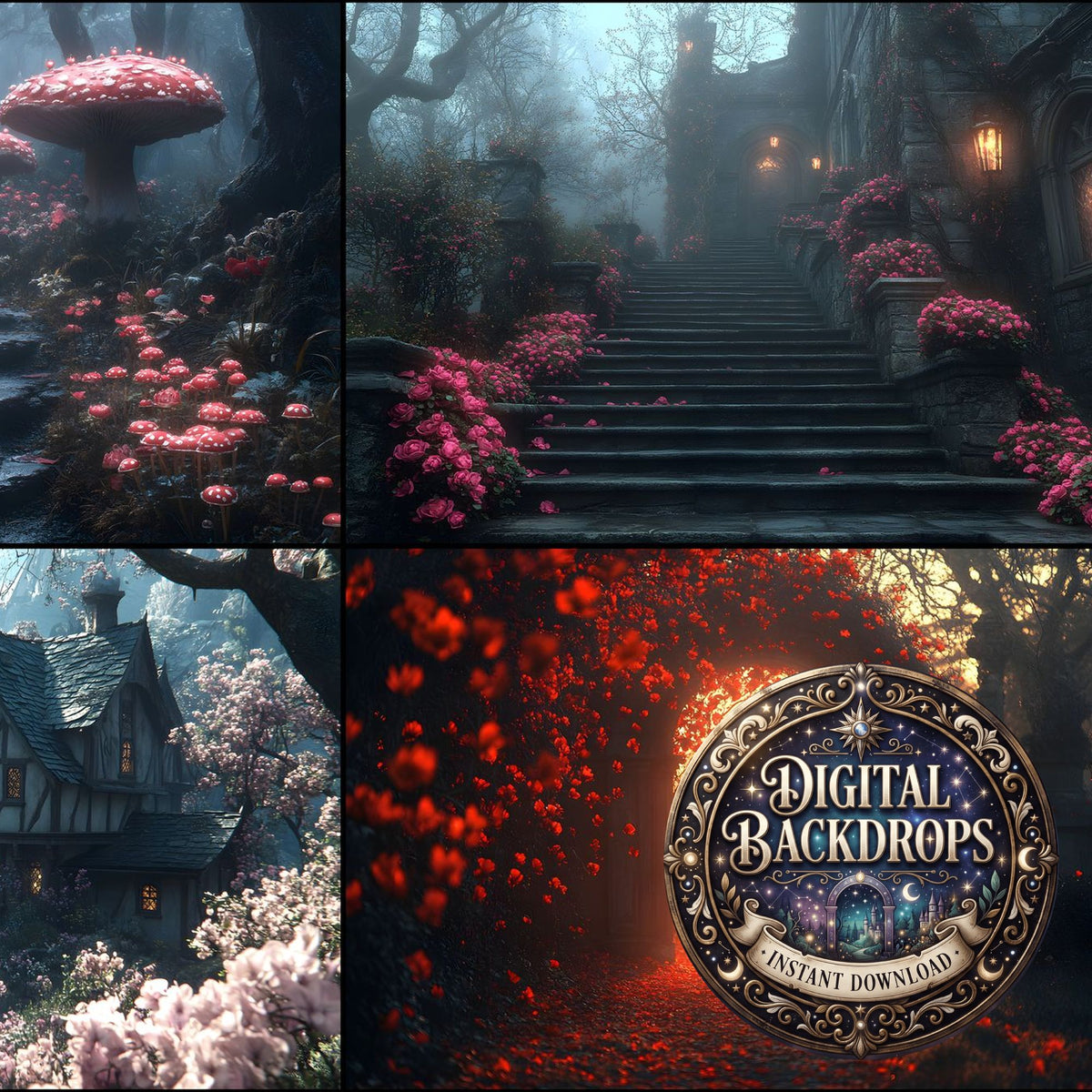 Alice In Wonderland Style Backdrop Images
