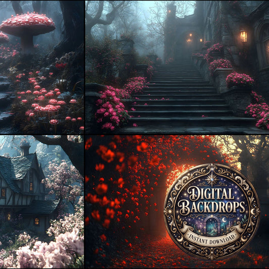 Alice In Wonderland Style Backdrop Images