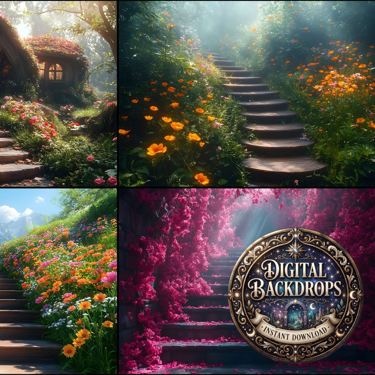 Alice In Wonderland Style Backdrop Images