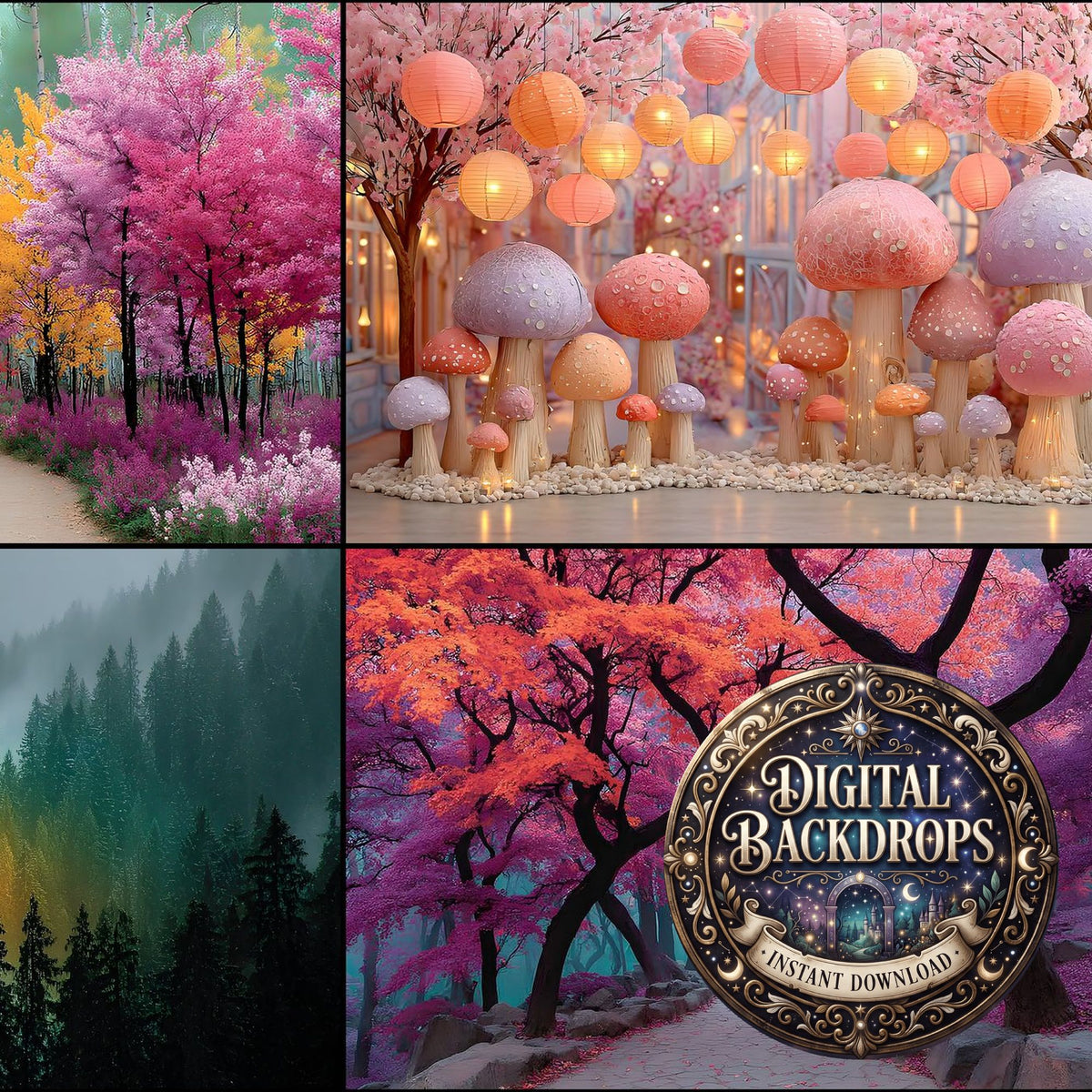 Alice Wonderland Magical Backdrop Images