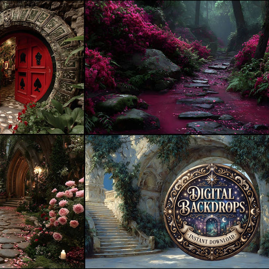 Alice Wonderland Theme Backdrop Images