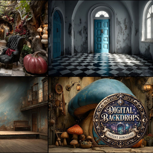 Alice Wonderland Theme Backdrop Images