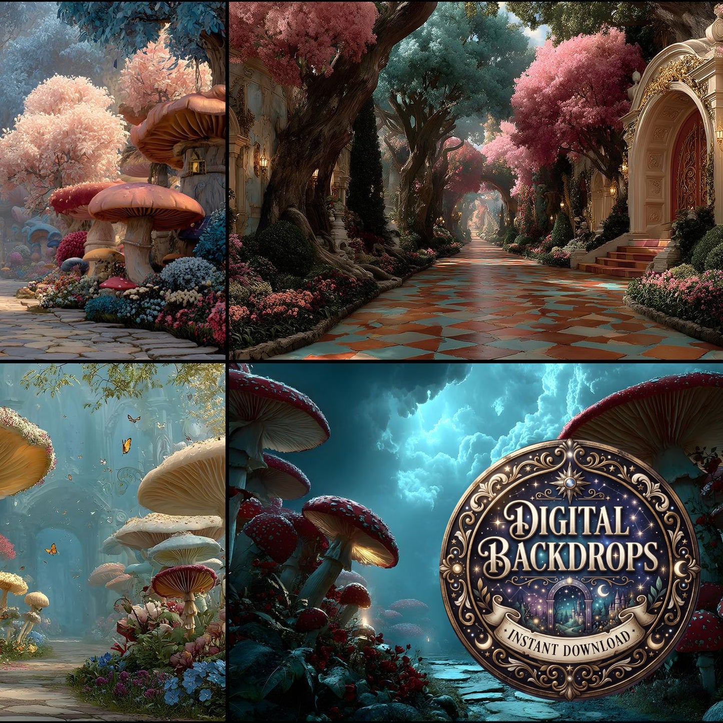 Alice Wonderland Backdrop Images