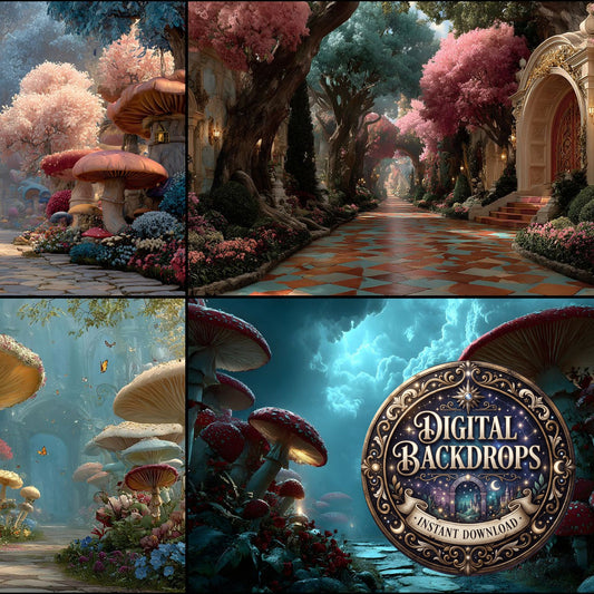 Alice Wonderland Backdrop Images