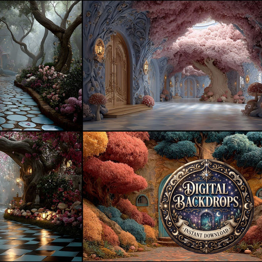 Alice Wonderland Backdrop Images