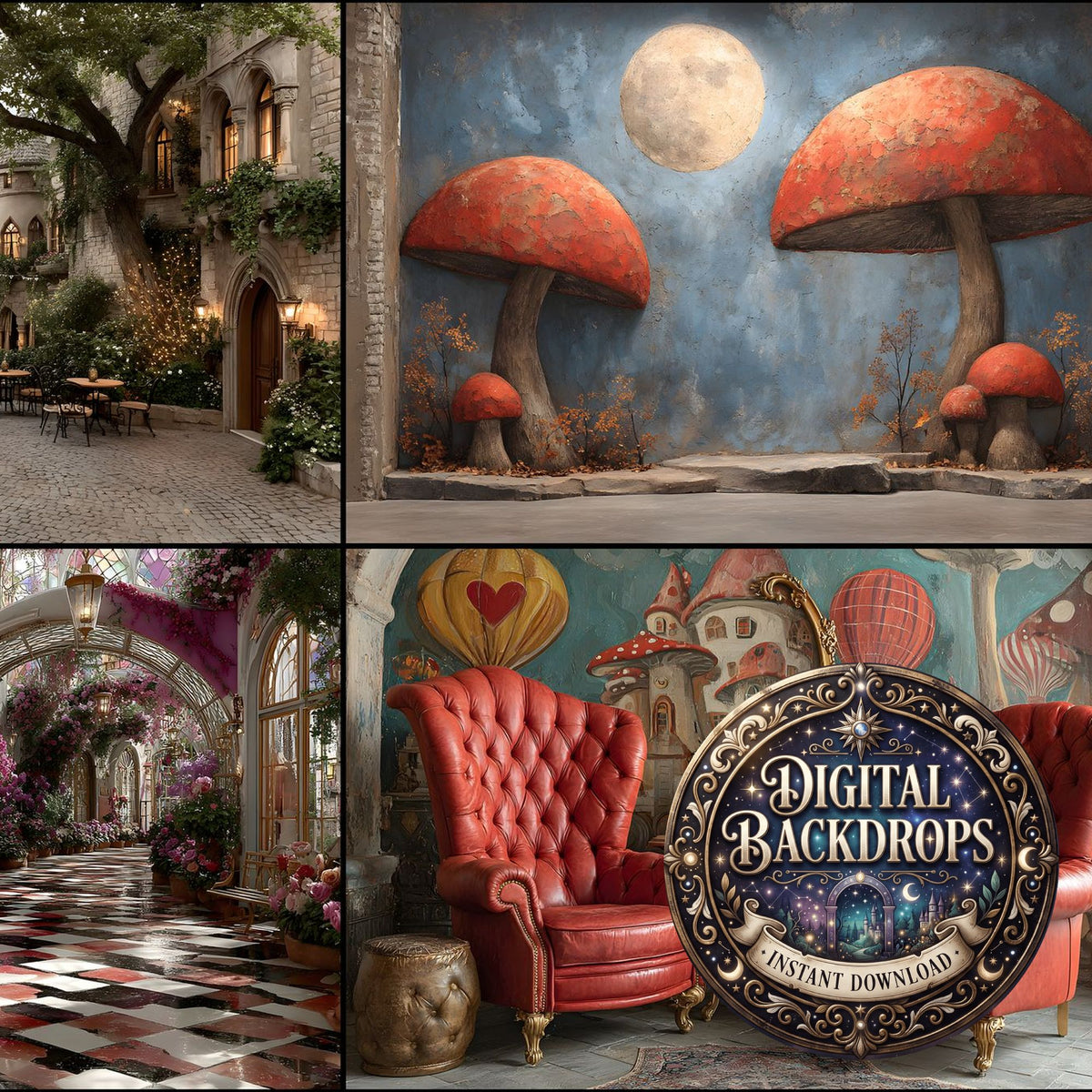 Alice Wonderland Backdrop Images
