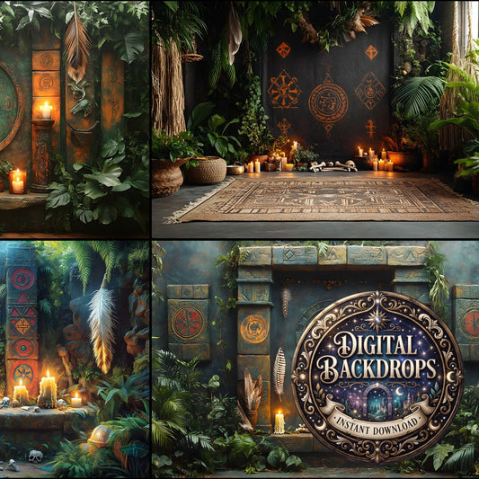 Amazonian Shamanic Ritual Backdrop Images