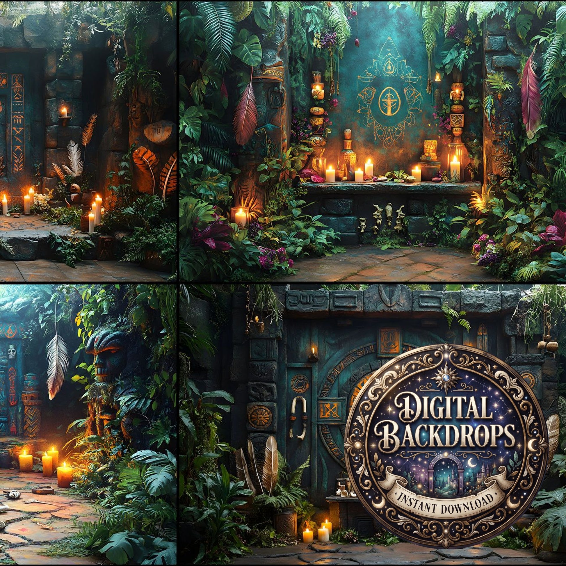 Amazonian Shamanic Ritual Backdrop Images