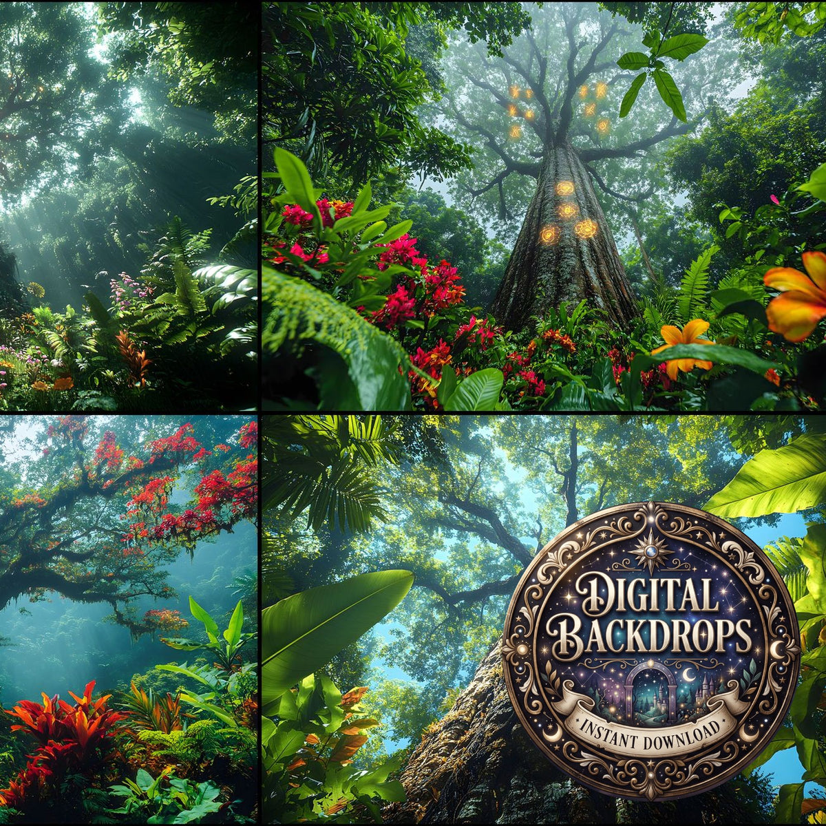 Amazonian Spirit Tree Backdrop Images