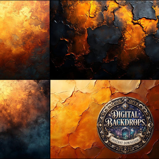 Amber Glow Textures Backdrop Images