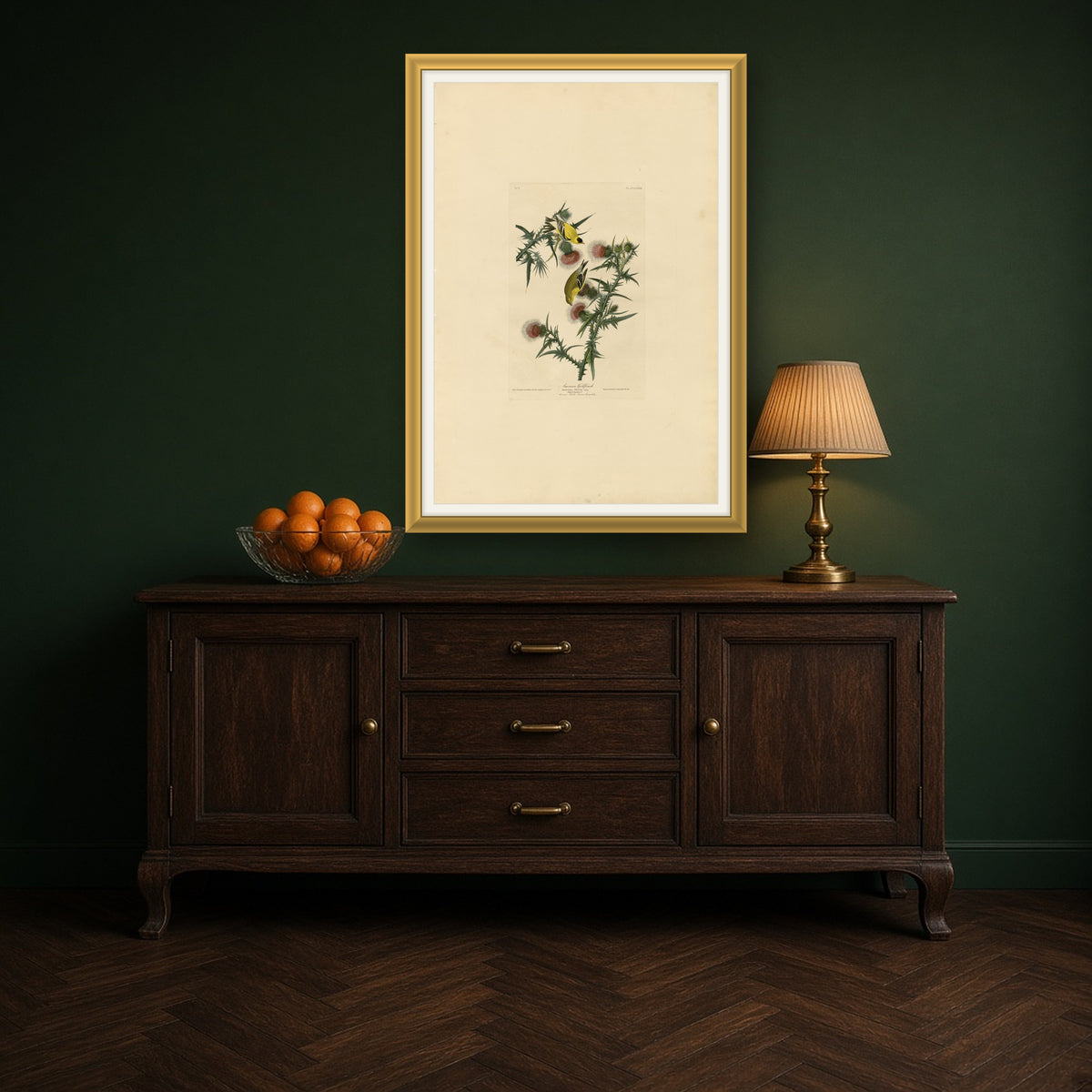 American Goldfinch, Plate 33 from Birds of America by John James Audubon — framed art preview