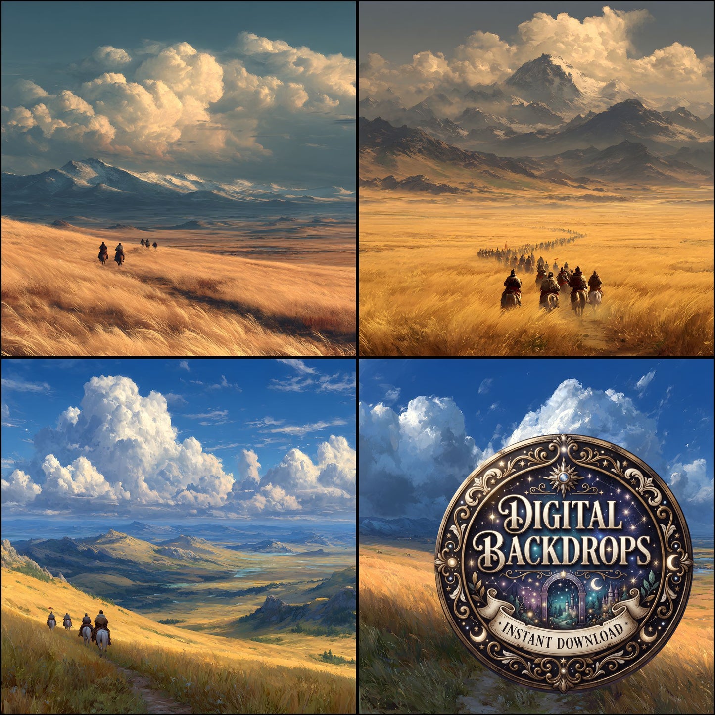 Ancient Mongolia Plains Backdrop Images