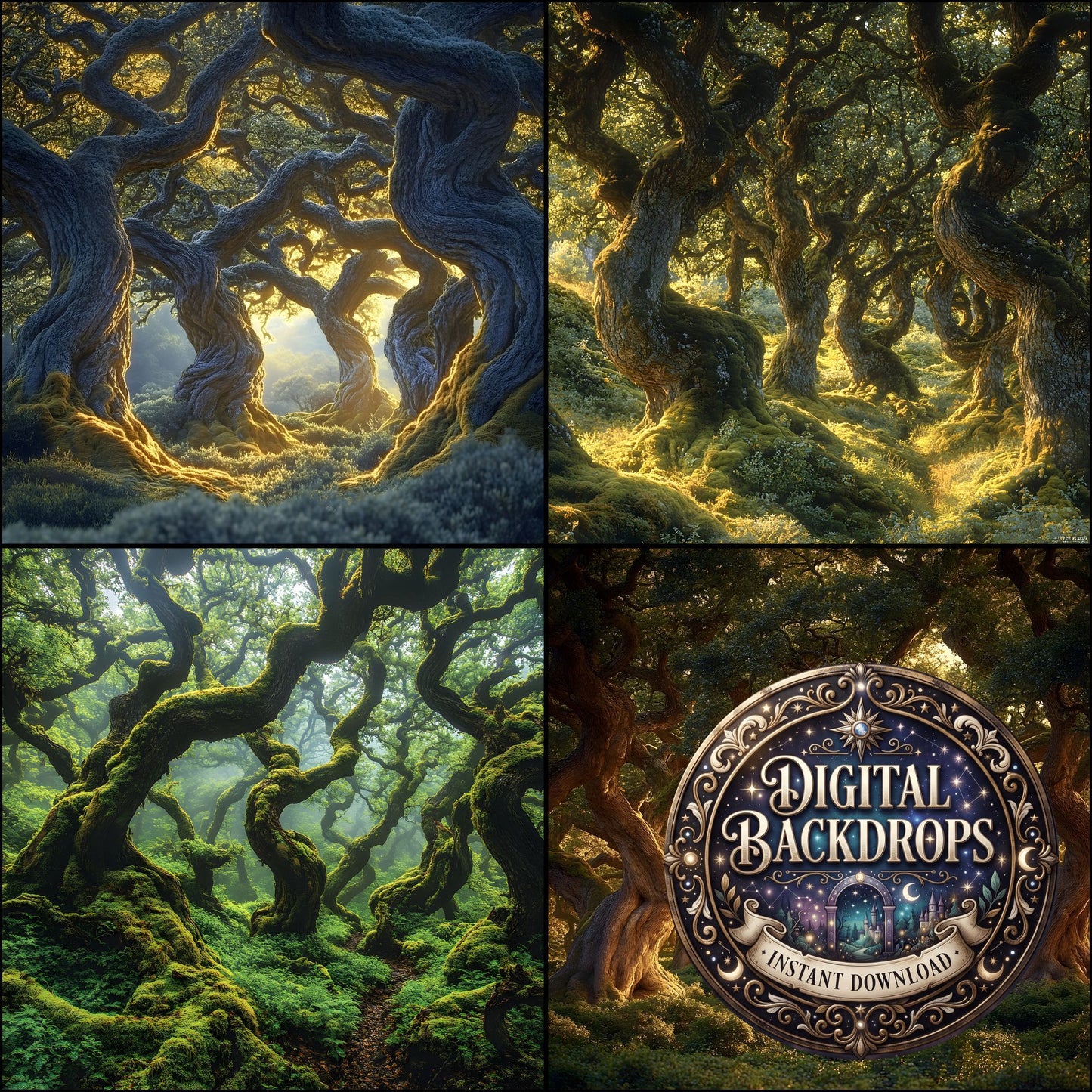 Ancient Oak Backdrop Images