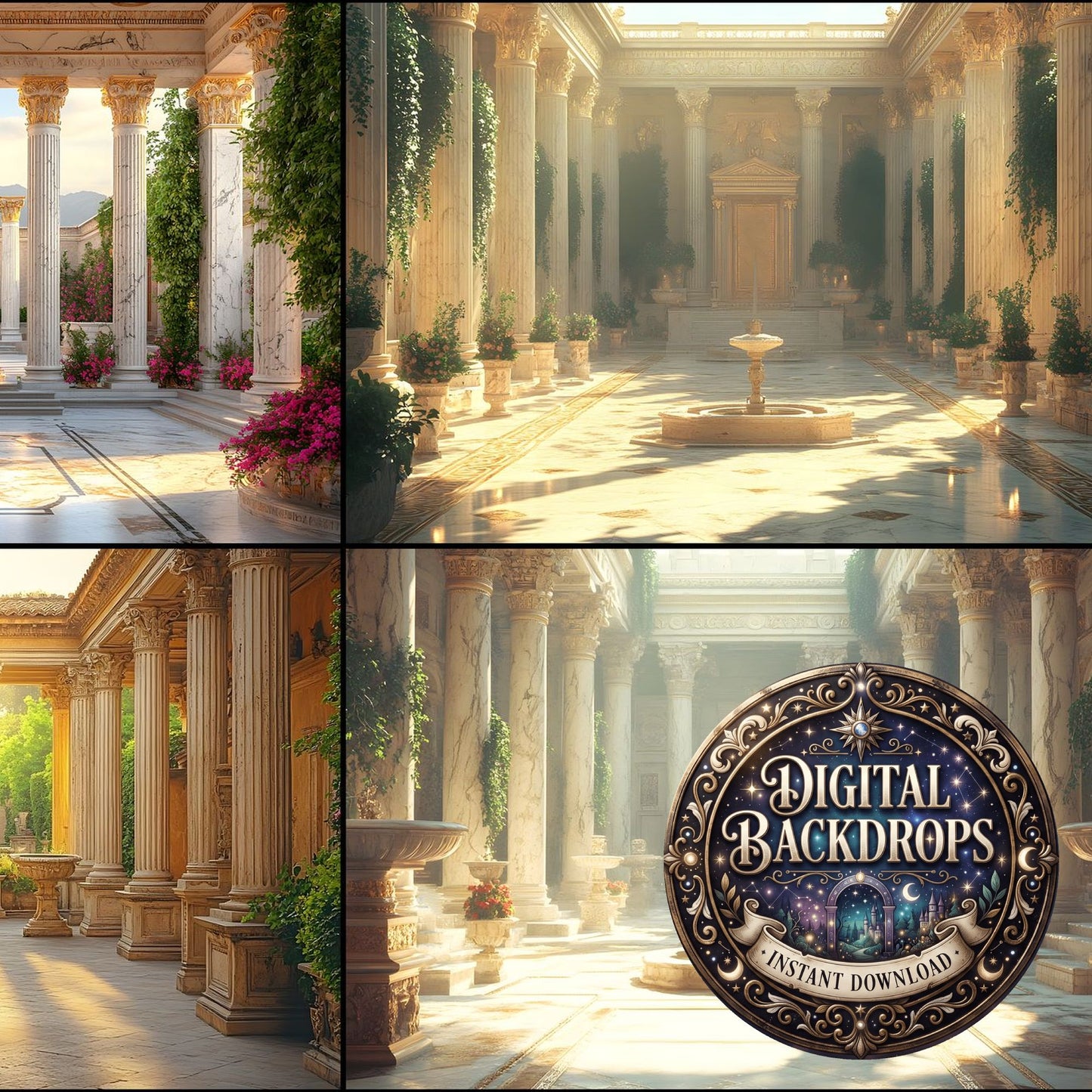 Ancient Roman Courtyard Backdrop Images