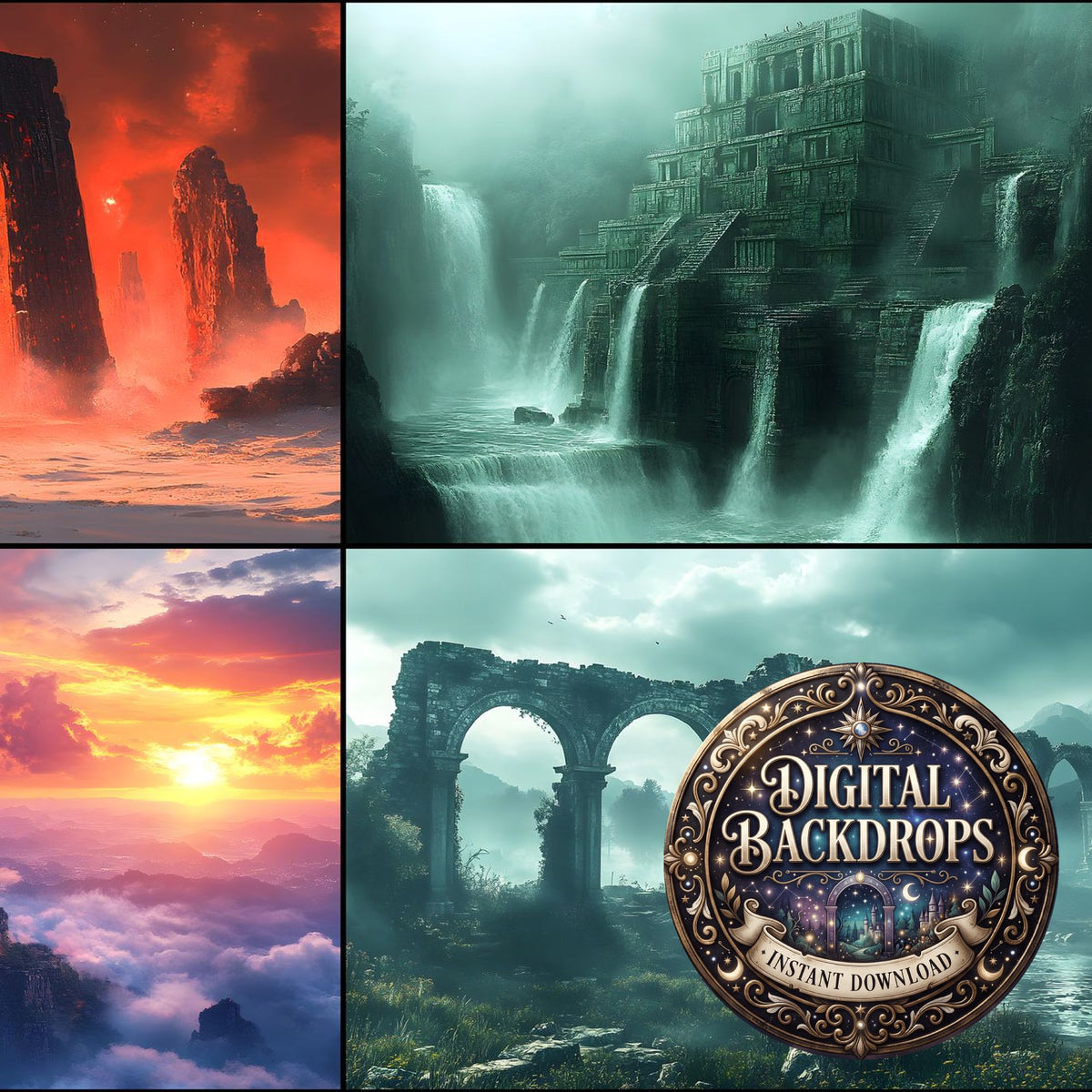 Ancient Ruins Backdrop Images