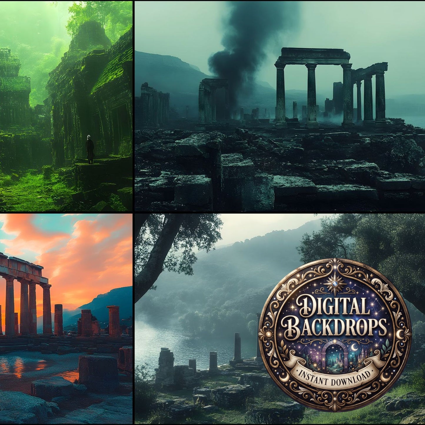 Ancient Ruins Backdrop Images