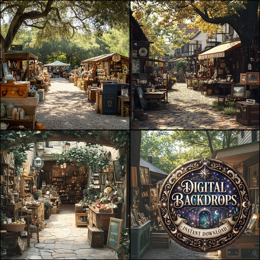 Antique Market Backdrop Images