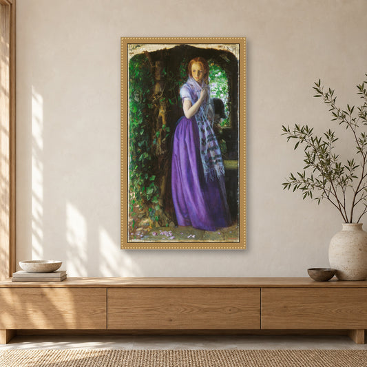 April Love by Arthur Hughes — framed room mockup