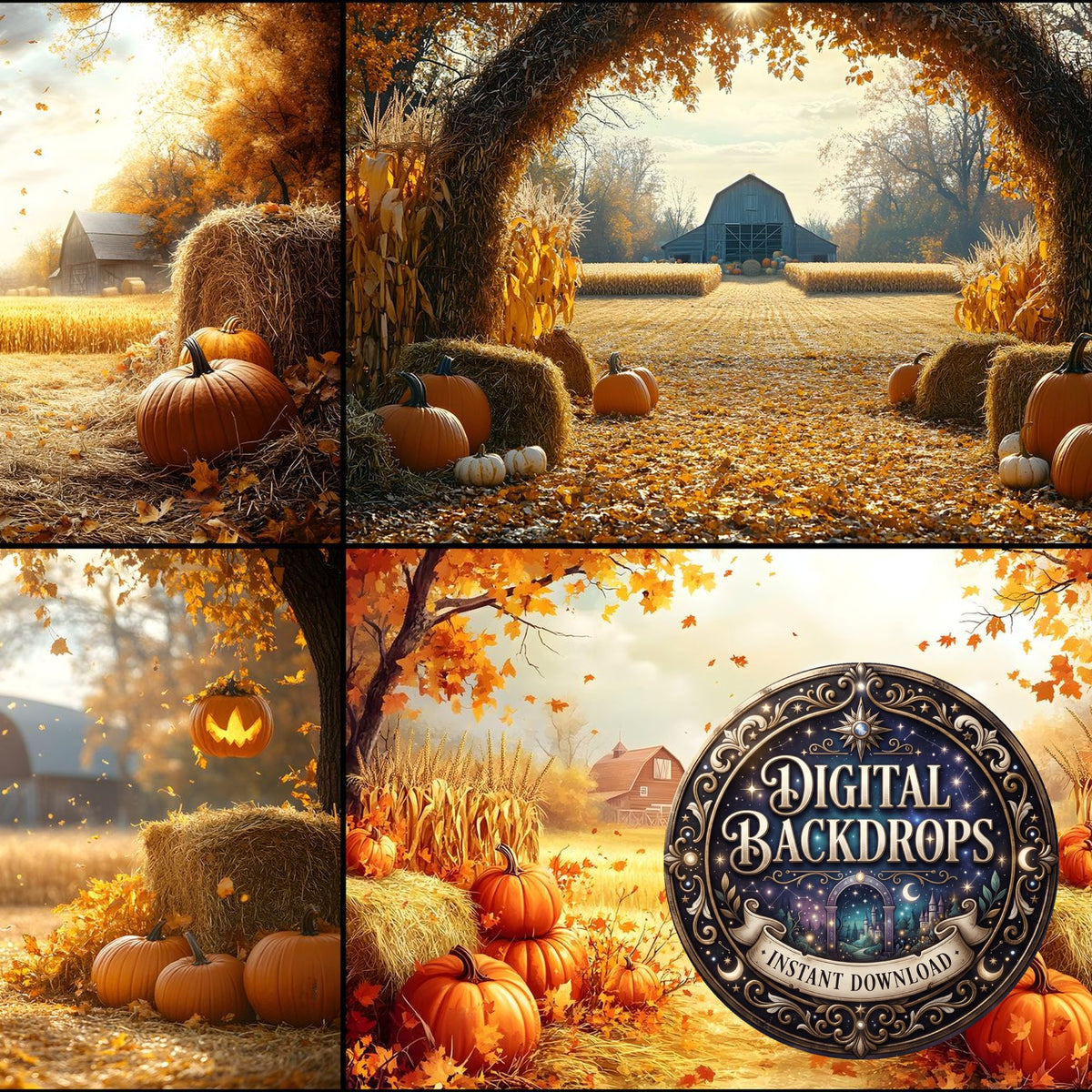 Autumn Harvest Backdrop Images