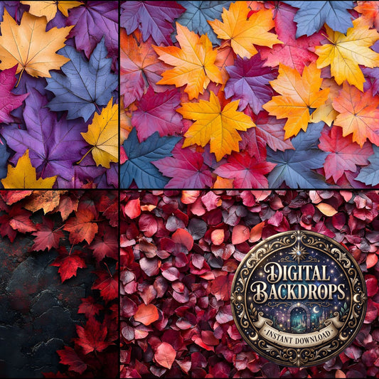 Autumn Maple Ground Backdrop Images