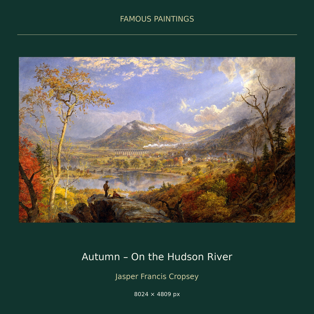 Autumn – On the Hudson River by Jasper Francis Cropsey — cover