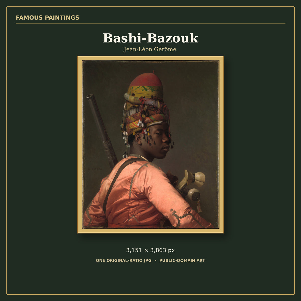 Bashi-Bazouk by Jean-Léon Gérôme, cover preview