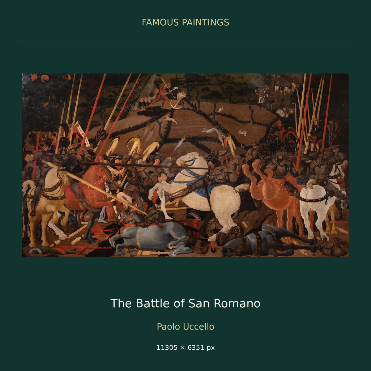 The Battle of San Romano by Paolo Uccello — cover