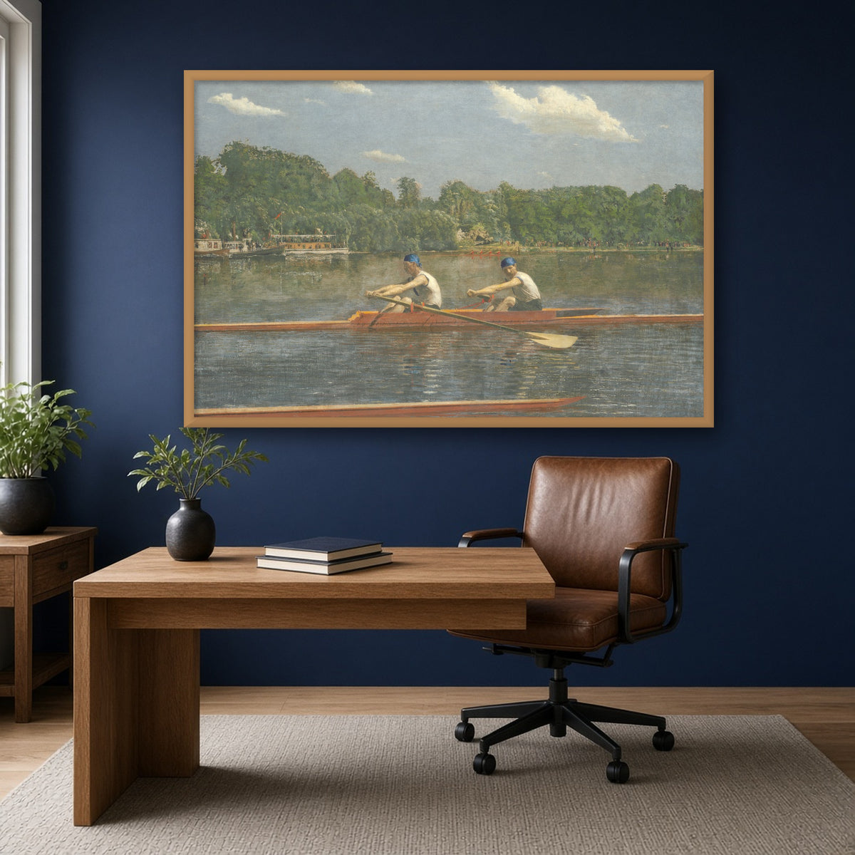 The Biglin Brothers Racing by Thomas Eakins — framed art preview